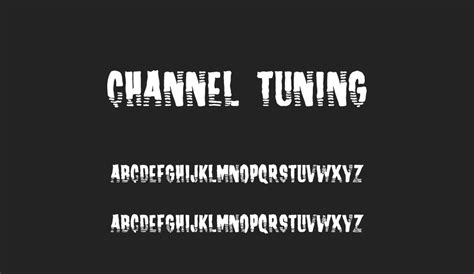 Channel Tuning free Font 